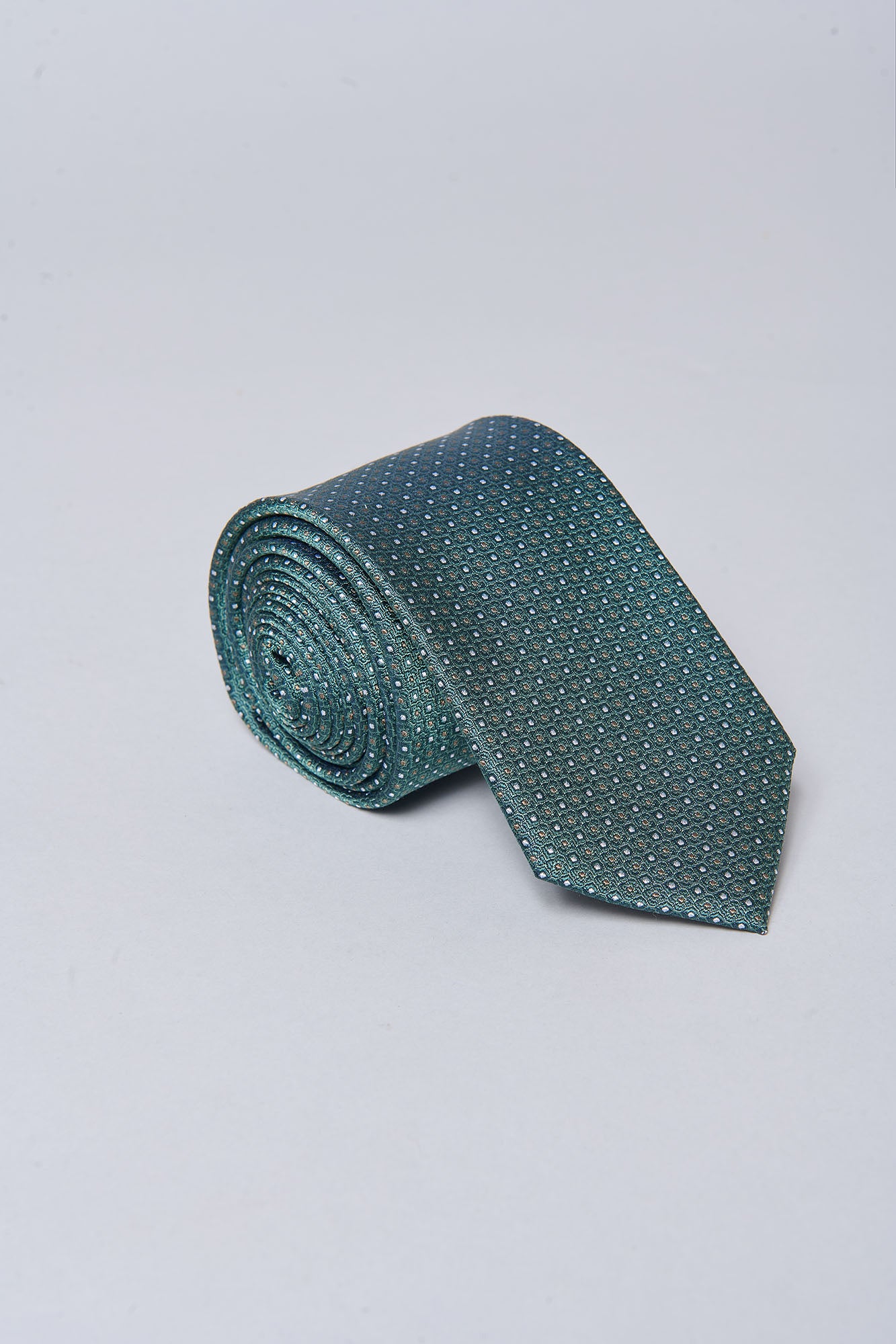 Cravate en soie micro-motif, Jerem
