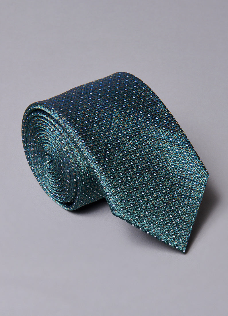 Cravate en soie micro-motif Jerem
