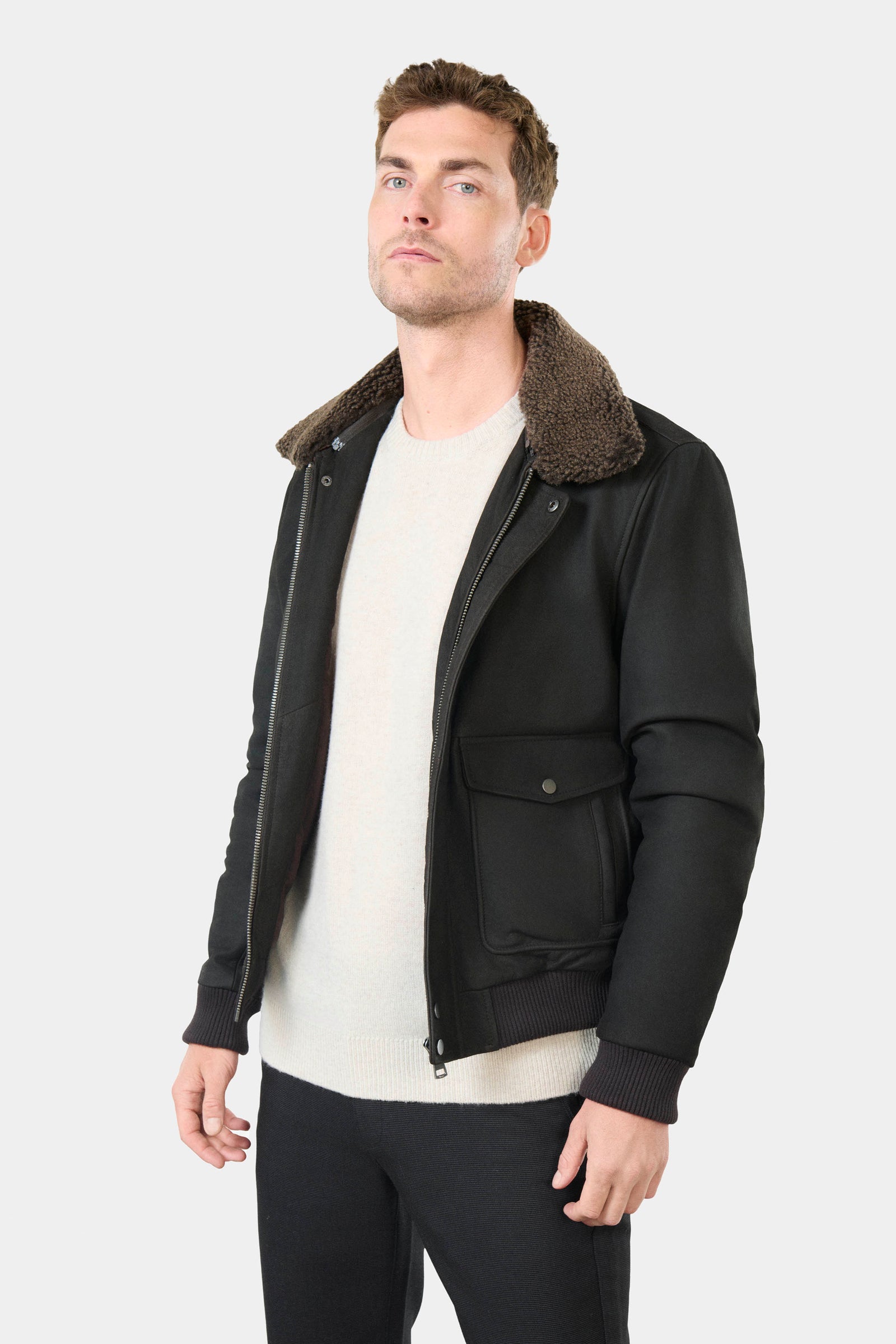 Blouson aviateur, cuir Rafal Jerem