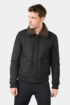 Blouson aviateur en cuir Rafal Jerem