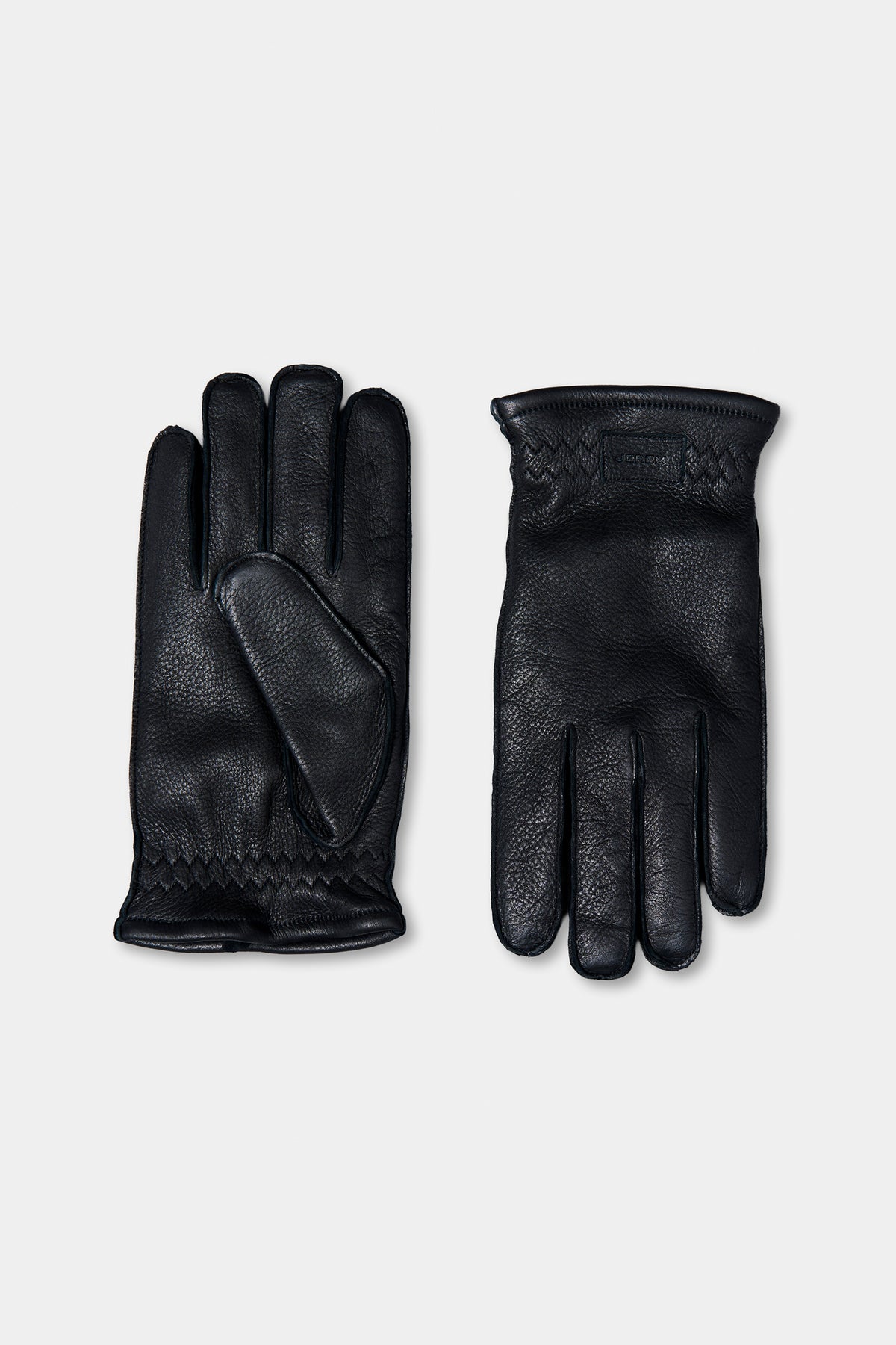 Gants en cuir grainé gadeers Jerem Paris, vue de détail