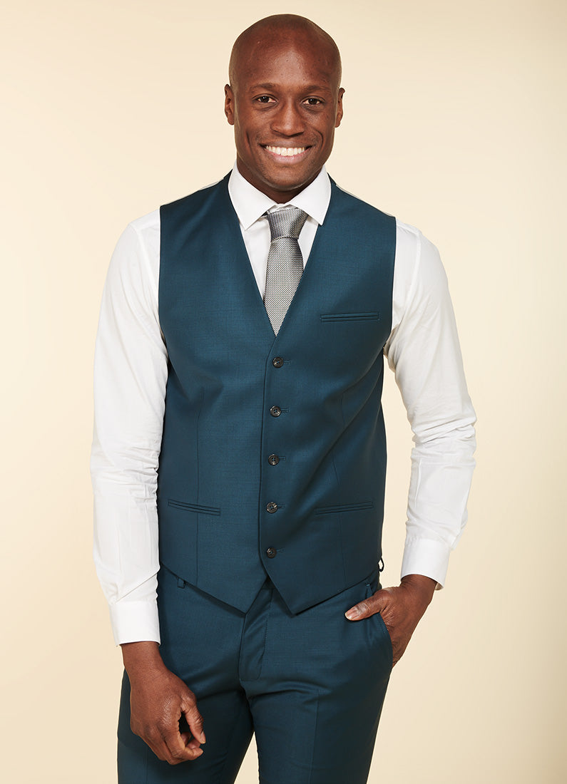 Two-way stretch wool blend — Jerem waistcoat, fully lined view 11