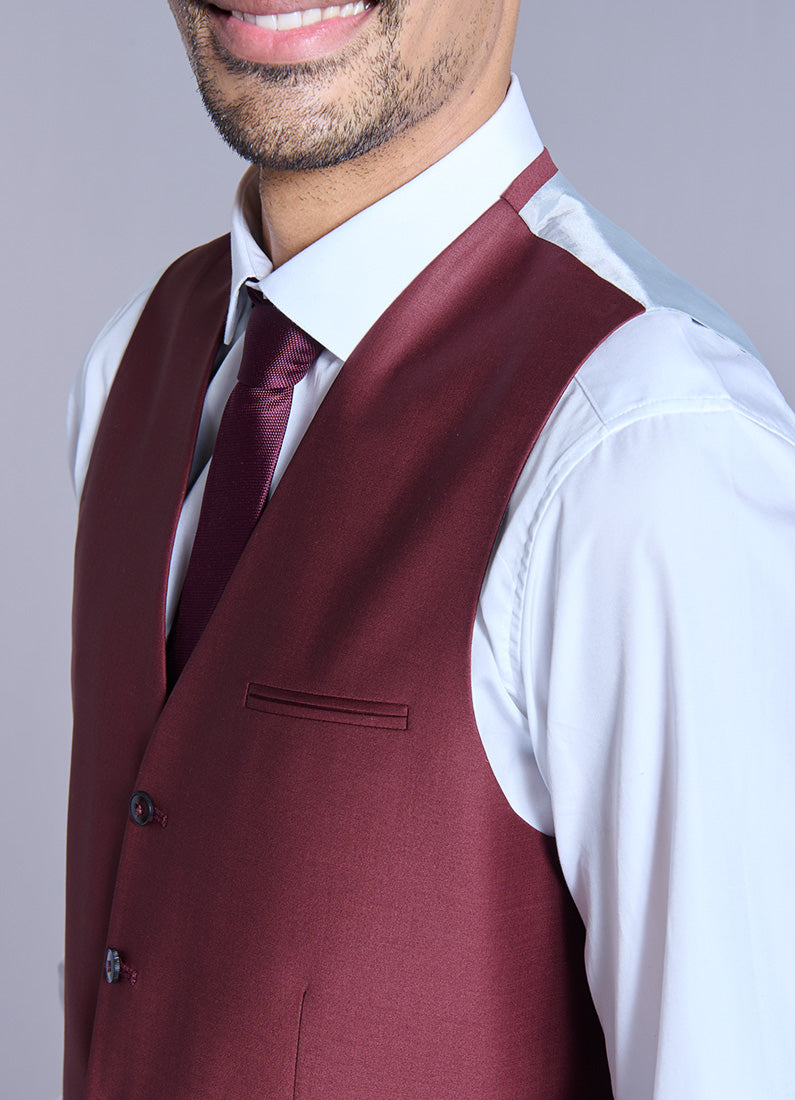 Waistcoat, Jerem two-way stretch wool blend, fully lined