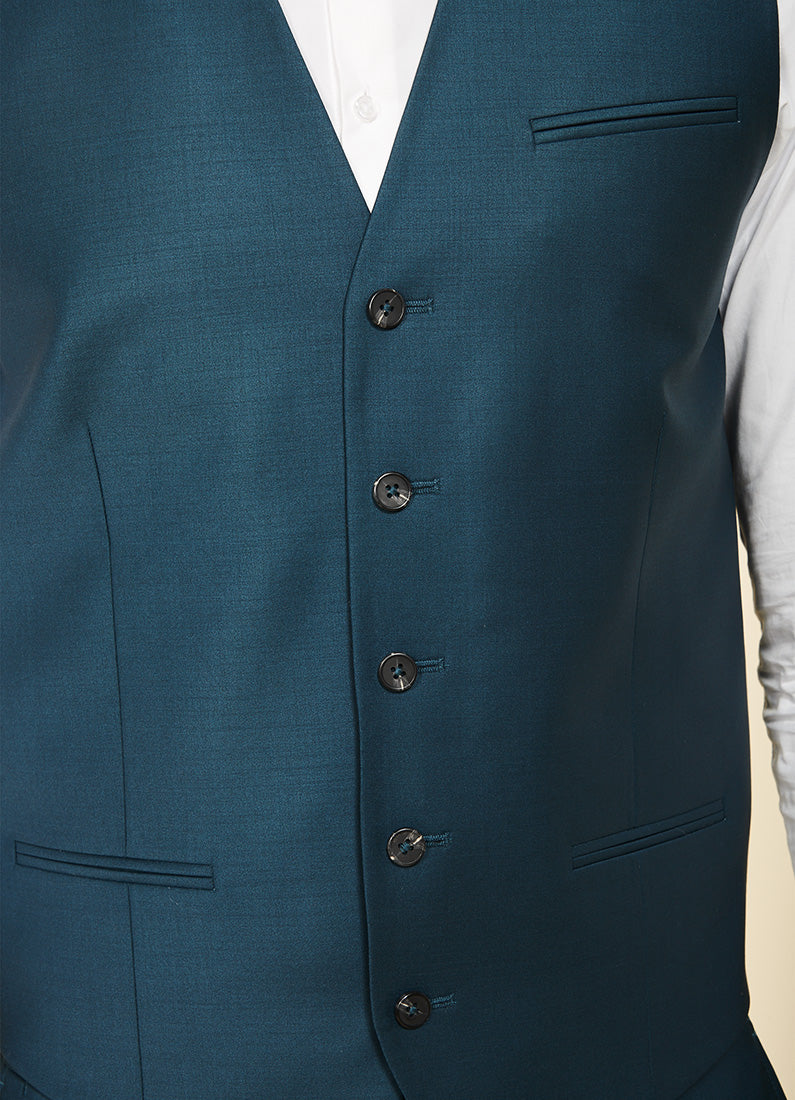 Gilet de costume en laine mélangée bi-stretch Jerem, entièrement doublée vue 13