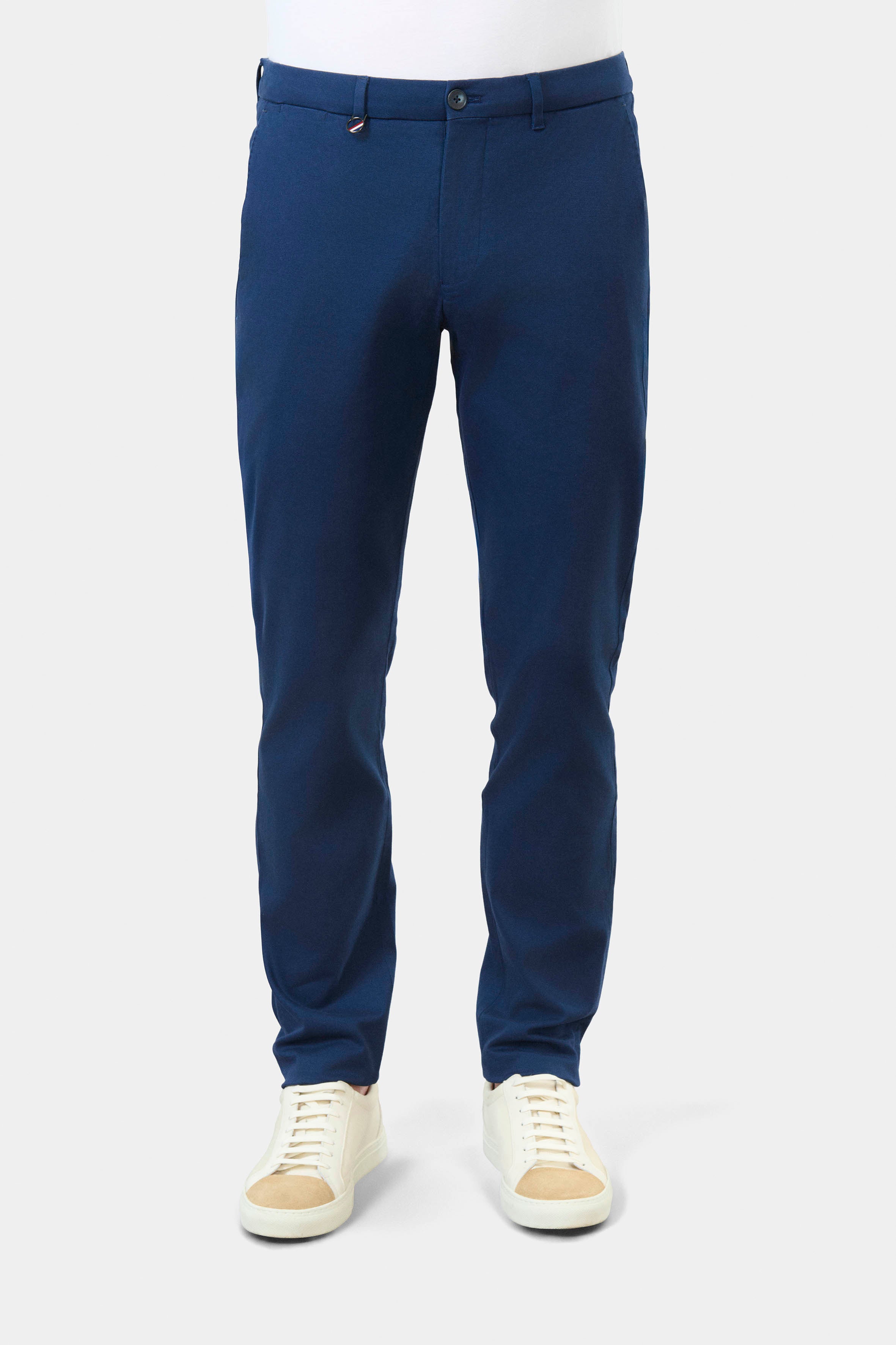 Gabardine stretch classique — Pantalon ajusté Jerem, poches italiennes, coupe droite