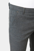Pantalon de ville en pépita chiné stretch, Jerem