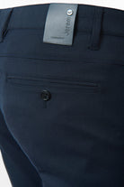 Sergé stretch faux-uni — Pantalon décontracté Jerem, poches italiennes, coupe droite