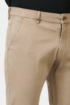 Pantalon décontracté, gabardine stretch lavée Jerem, poches italiennes vue 6