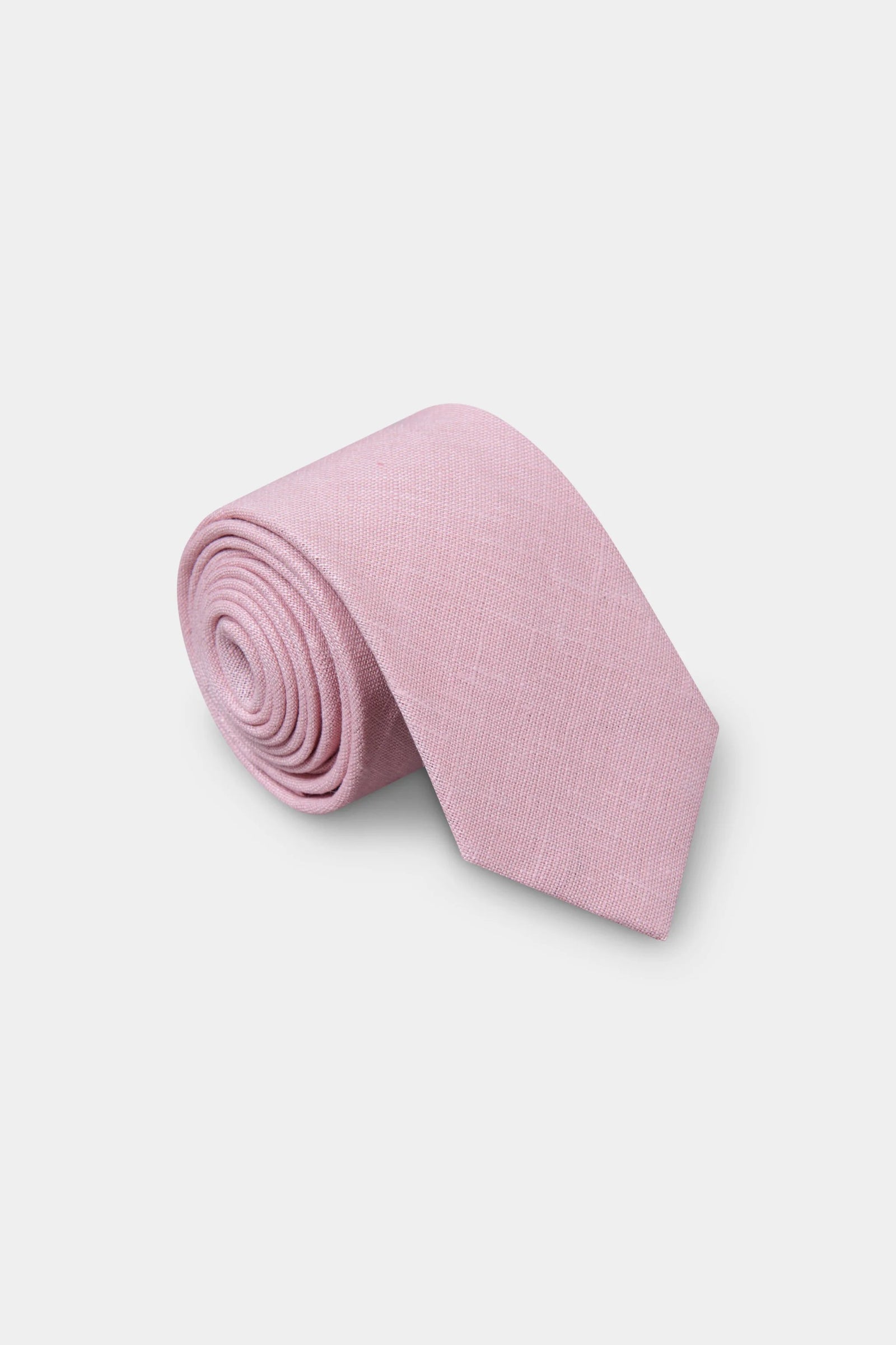 Cravate 100% lin Jerem, coloris gris clair