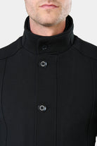 Manteau col officier Brush Jerem, coupe droite, simple boutonnage