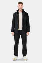 Manteau col officier Brush Jerem, coupe droite