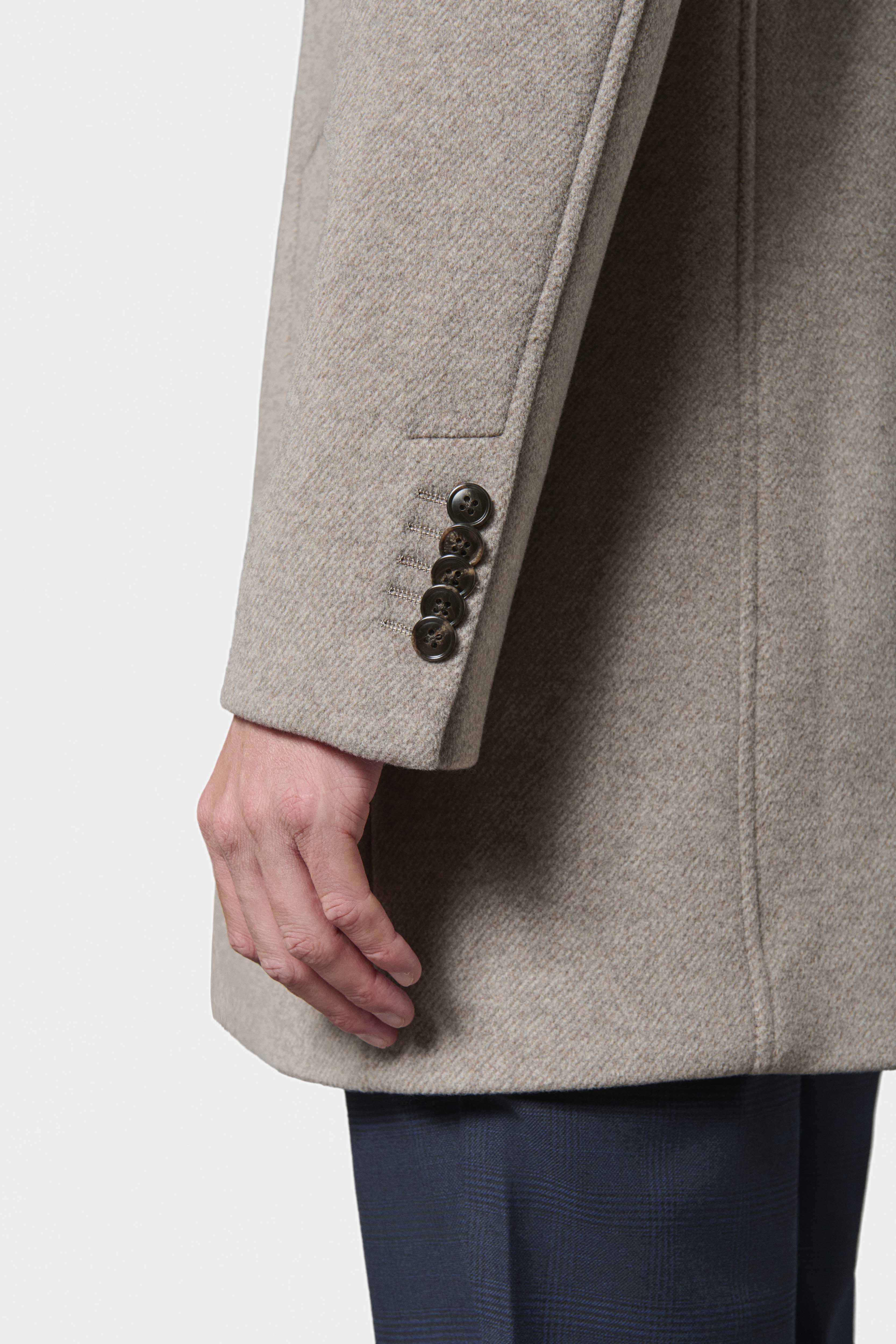 Manteau col tailleur avec plastron amovible Jerem, coupe confortable, simple boutonnage