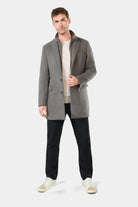 Manteau col tailleur avec plastron amovible Murlo Jerem, simple boutonnage vue 3