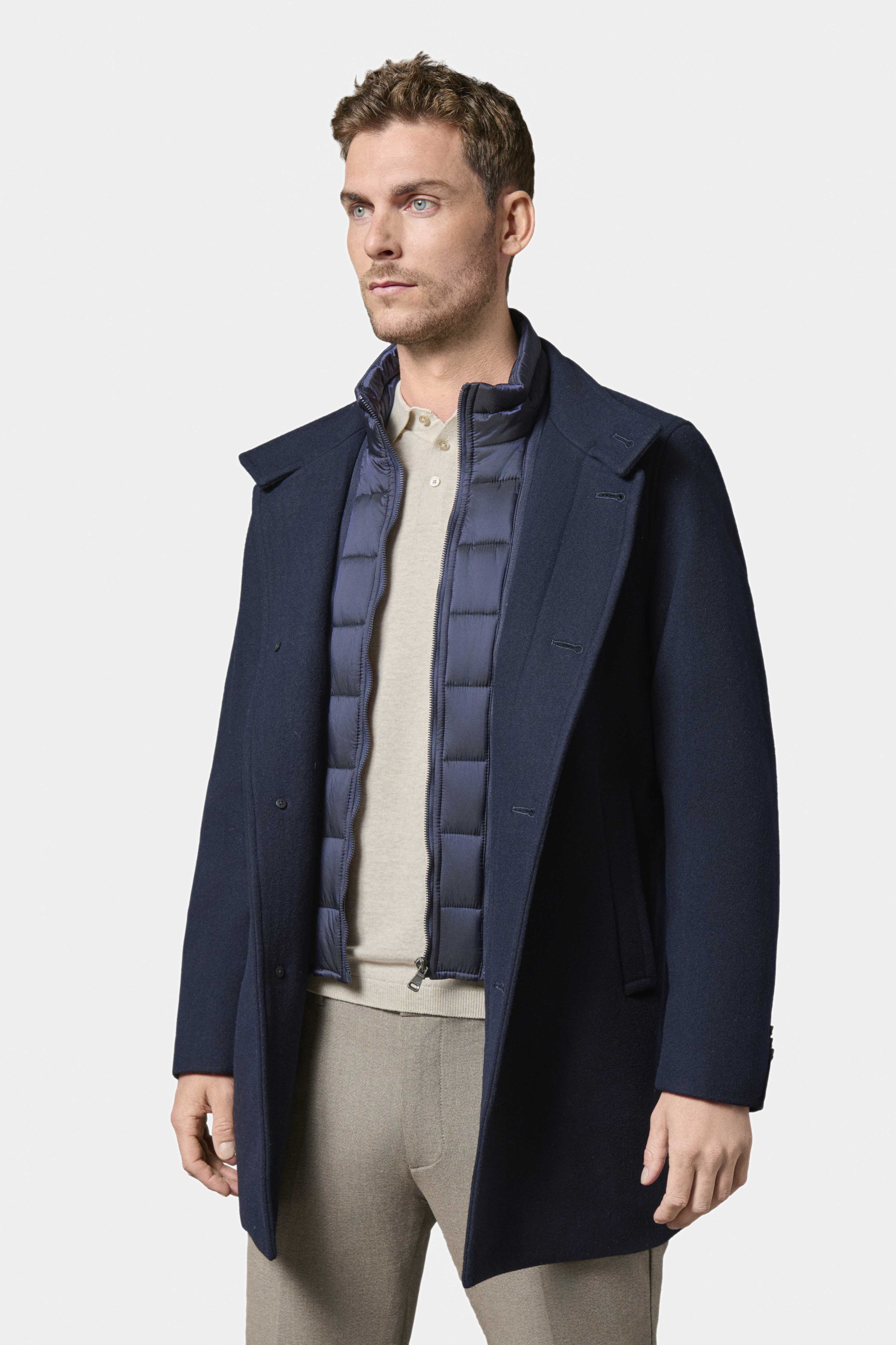 Manteau Jerem, coupe droite, simple boutonnage