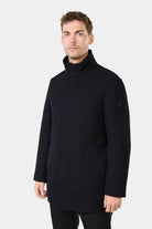 Manteau zippé col montant Barka Jerem, poche poitrine, coupe droite