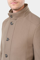 Manteau col officier Bruma Jerem, coupe droite, simple boutonnage vue 6