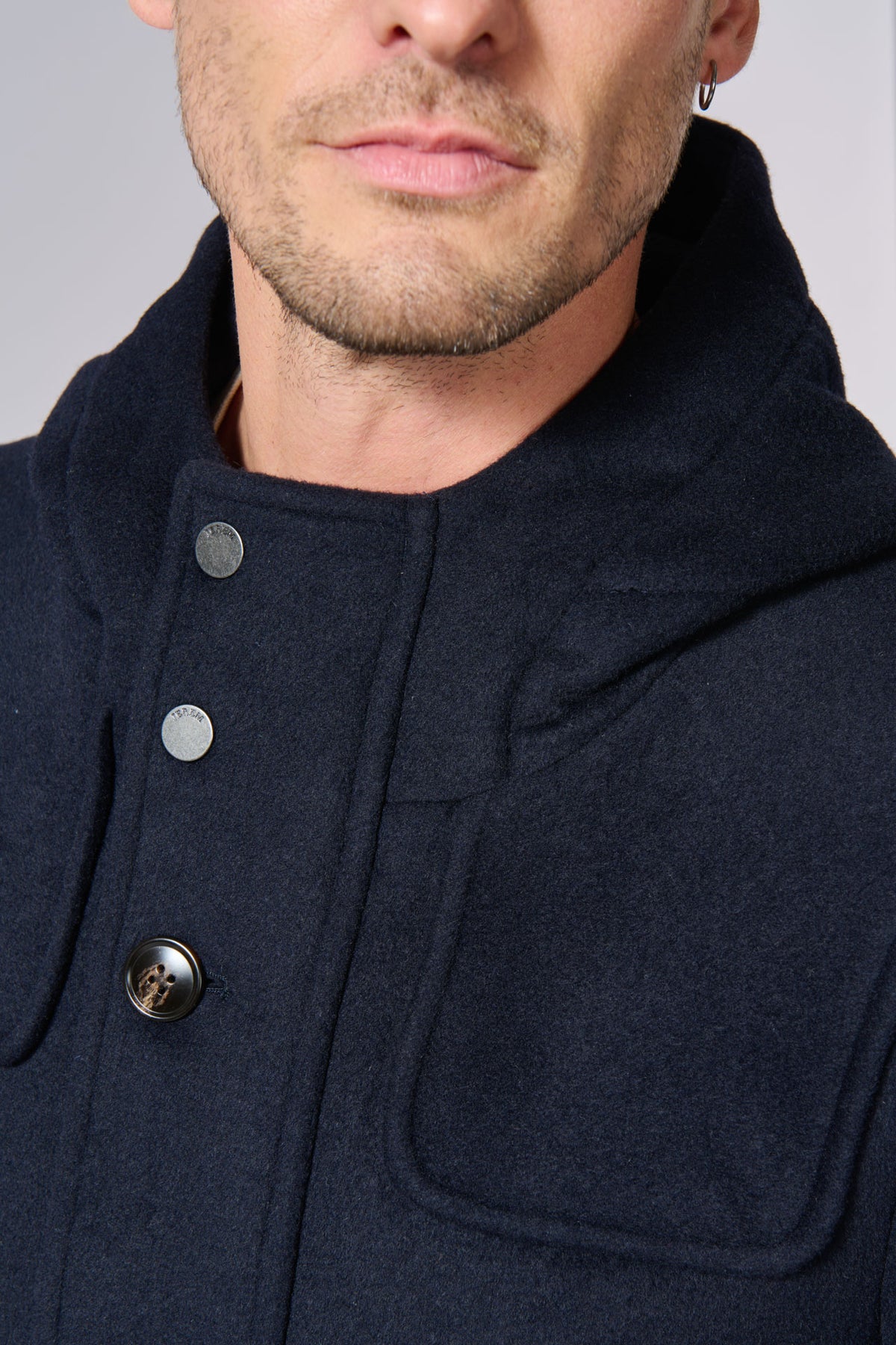 Manteau capuche mi-long Jerem vue 3