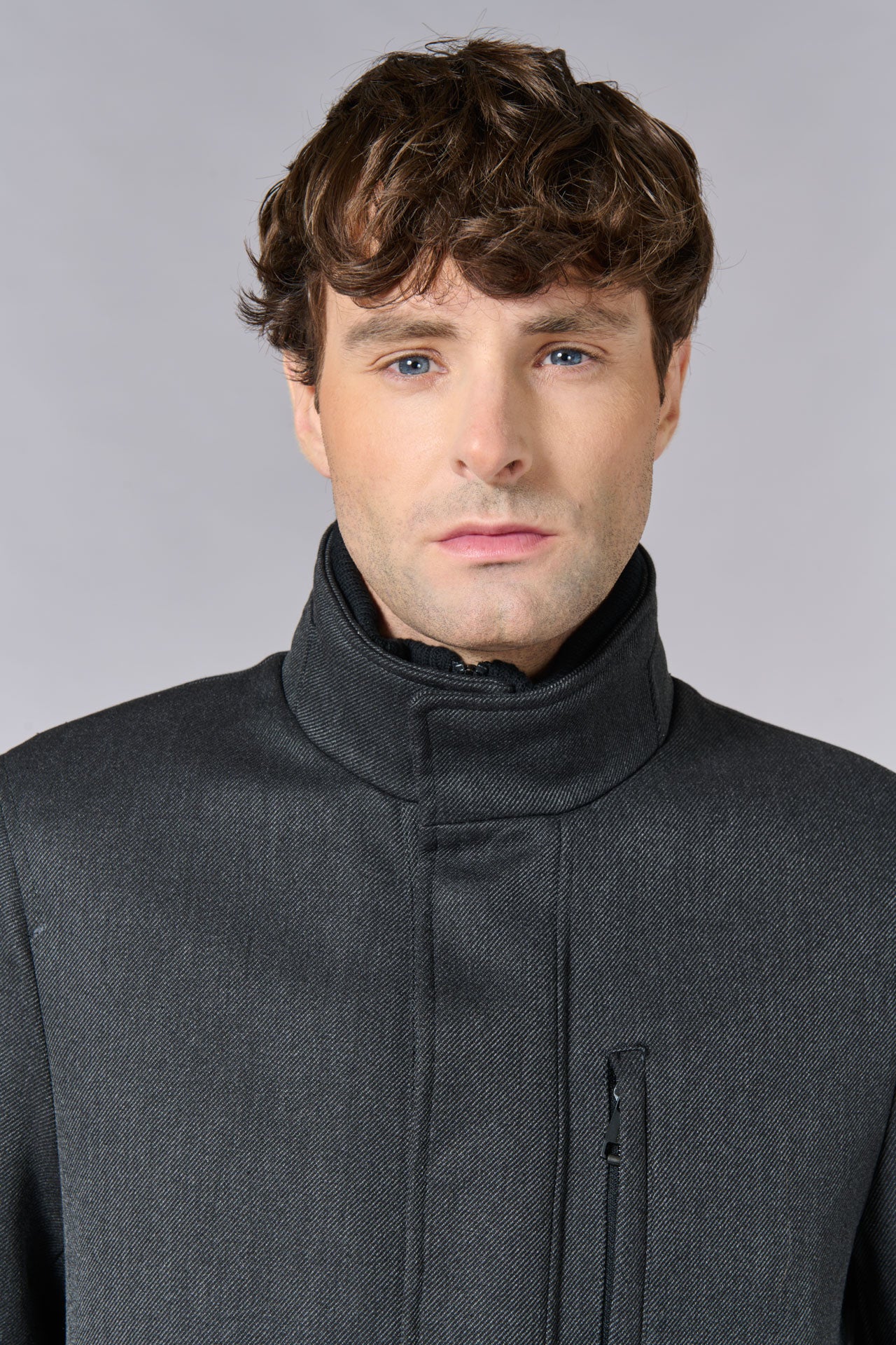 Manteau col montant mi-long Jerem vue 2