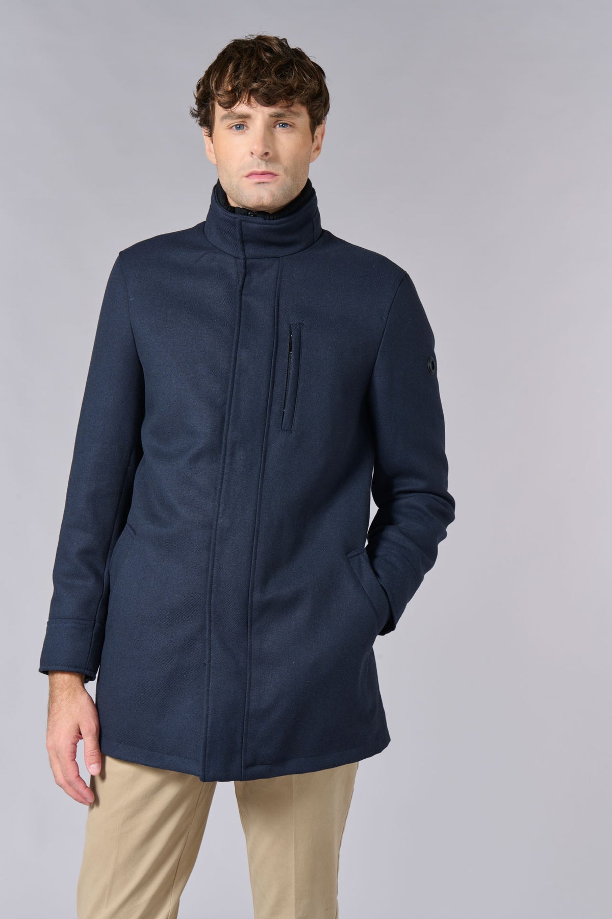 Manteau col montant mi-long Jerem vue 4