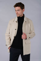Manteau mi-long col chemise Jerem, col chemise vue 2