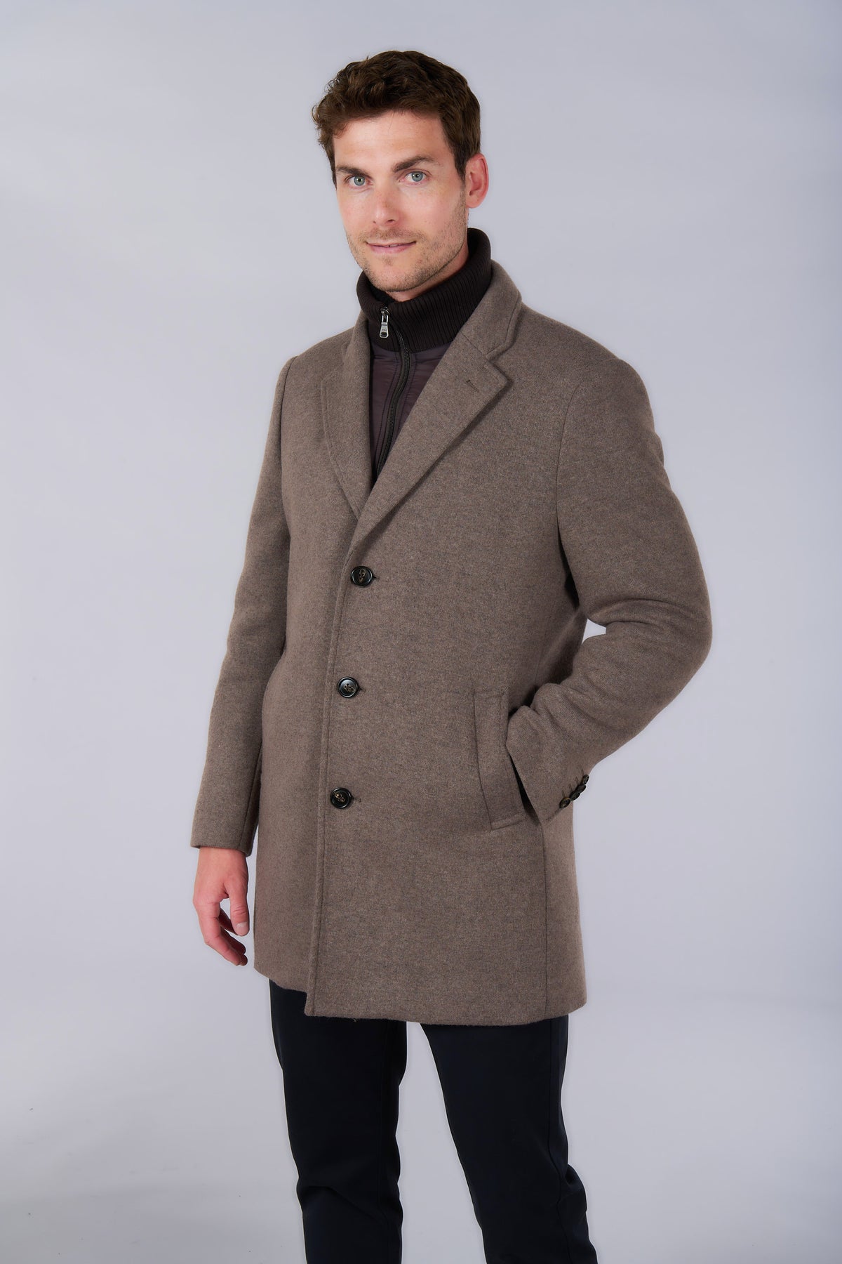 Manteau col tailleur, Jerem