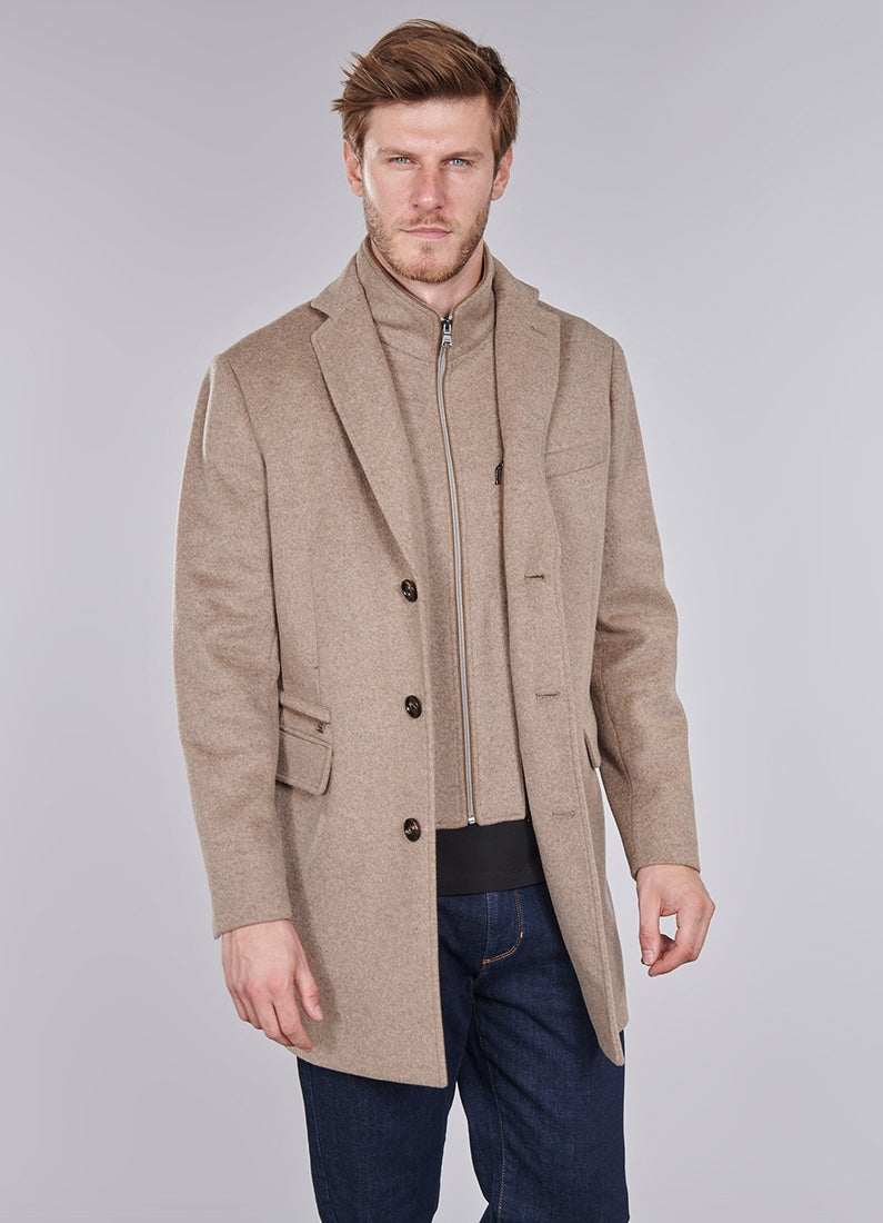 Manteau col tailleur mi-long Jerem