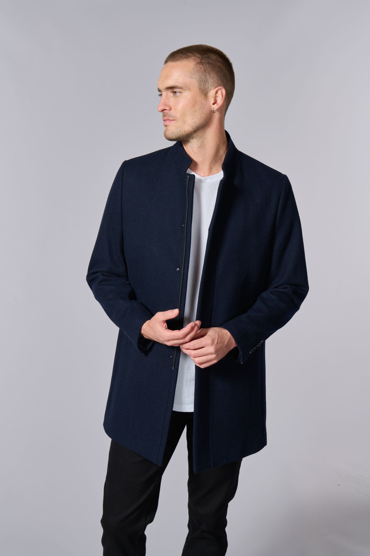 Jerem — Manteau col officier