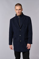Manteau en laine col tailleur mi-long Jerem