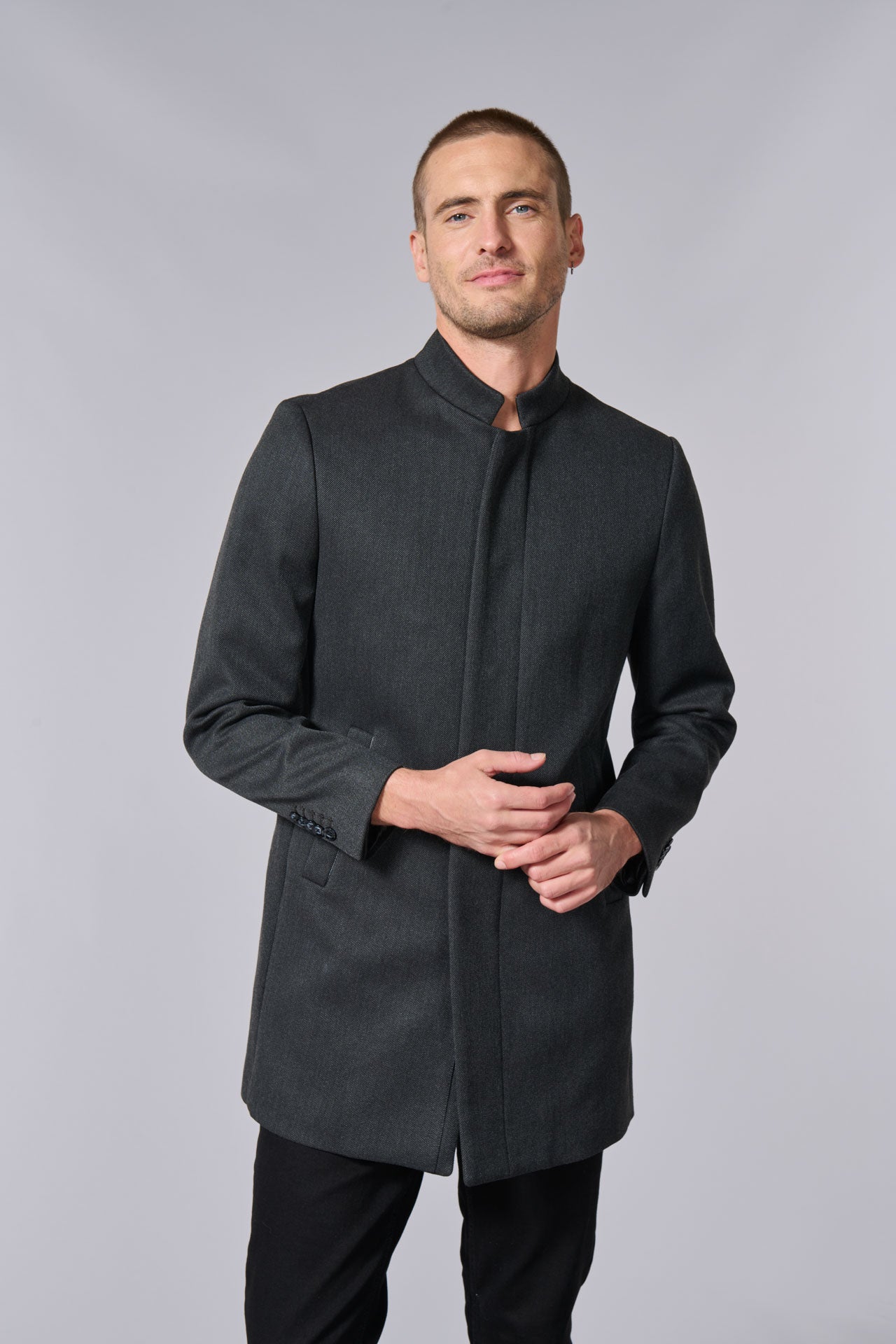 Manteau col officier Jerem vue 3