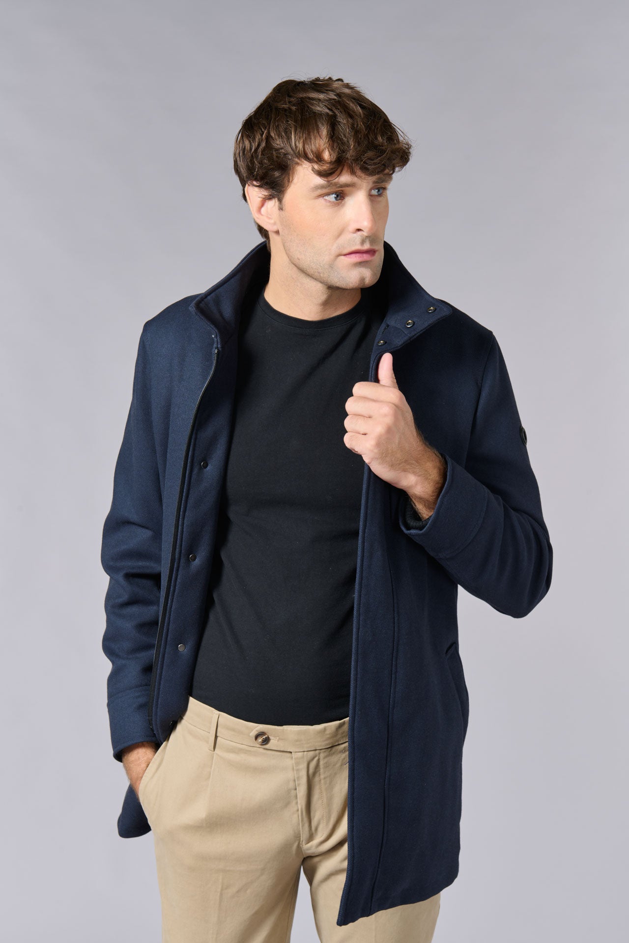 Manteau col montant mi-long Jerem vue 6
