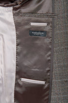 Veste de costume ajustée prince de galles stretch Jerem, entièrement doublée