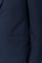 Veste de costume ajustée et stretch pied-de-poule pépita discret Jerem, boutons de poignet, fente d'aisance au dos