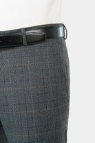 Pantalon de costume lavable, sergé teint en fil bi-stretch Jerem, ceinture sartoriale stretch, ceinture sartoriale