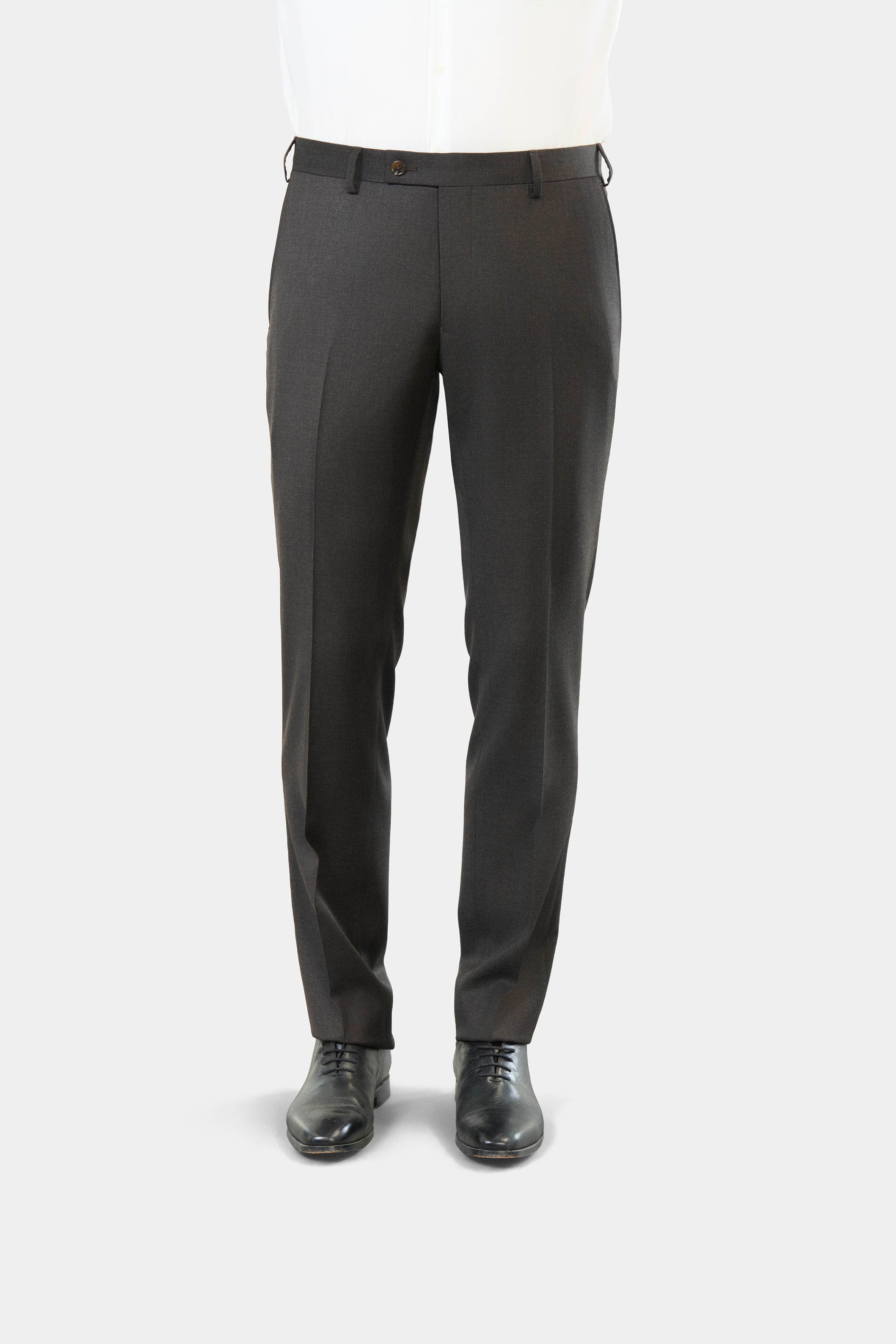 Laine vierge Vitale Barberis Canonico — Pantalon de costume Jerem, poches italiennes, jambes semi-doublées