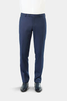 Pantalon de costume en piqué stretch faux-uni Jerem, intérieur semi-doublé, ceinture sartoriale, poches italiennes