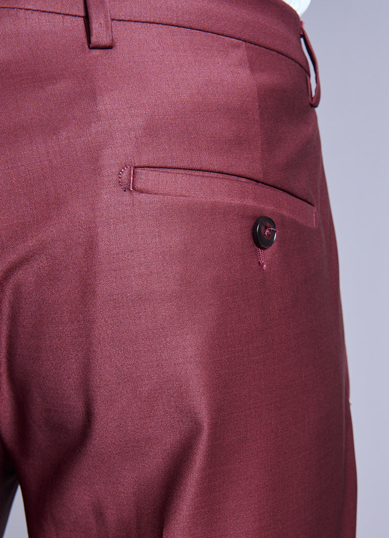 Laine mélangée — Pantalon de costume ajusté et bi-stretch Jerem, ceinture sartoriale stretch, ceinture sartoriale