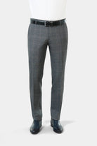 Pantalon de costume lavable en sergé teint en fil bi-stretch Jerem, intérieur semi-doublé, ceinture sartoriale stretch, ceinture sartoriale