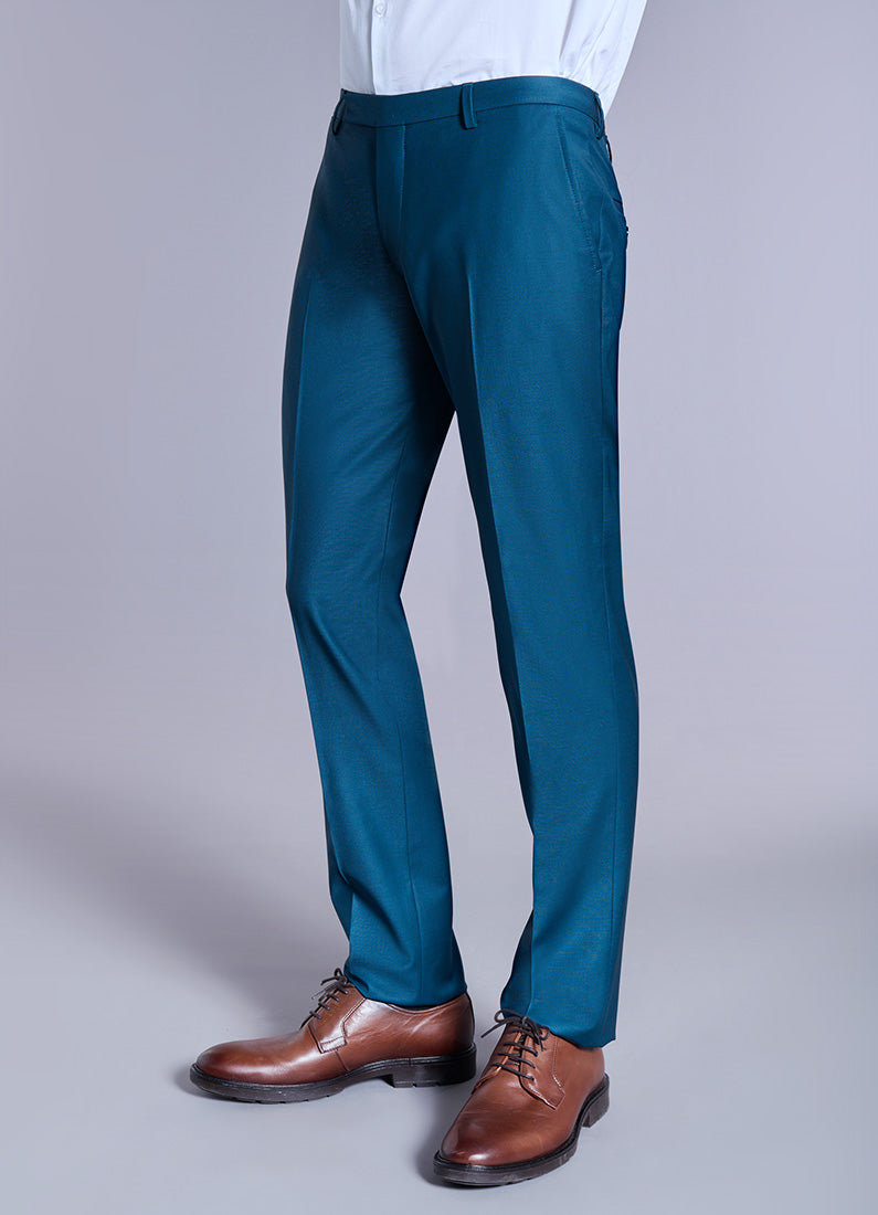 Pantalon de costume ajusté et bi-stretch Jerem, ceinture sartoriale stretch, ceinture sartoriale