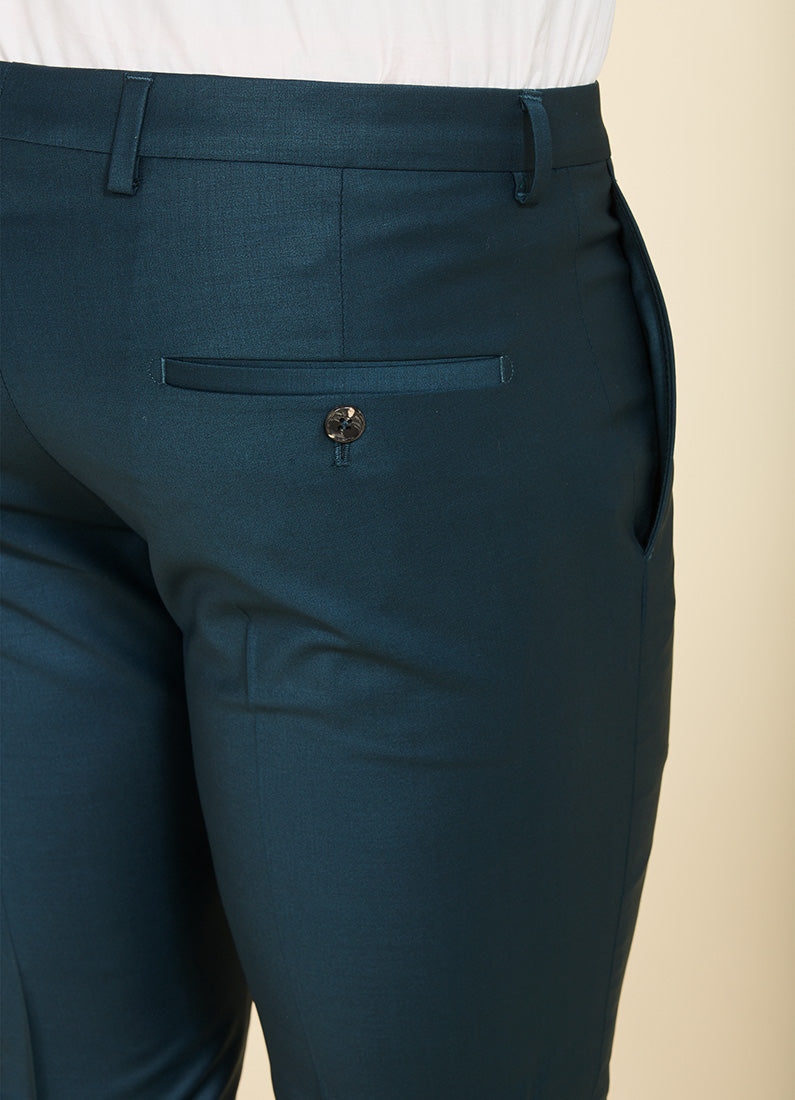 Pantalon de costume ajusté et bi-stretch en laine mélangée Jerem, ceinture sartoriale stretch, ceinture sartoriale
