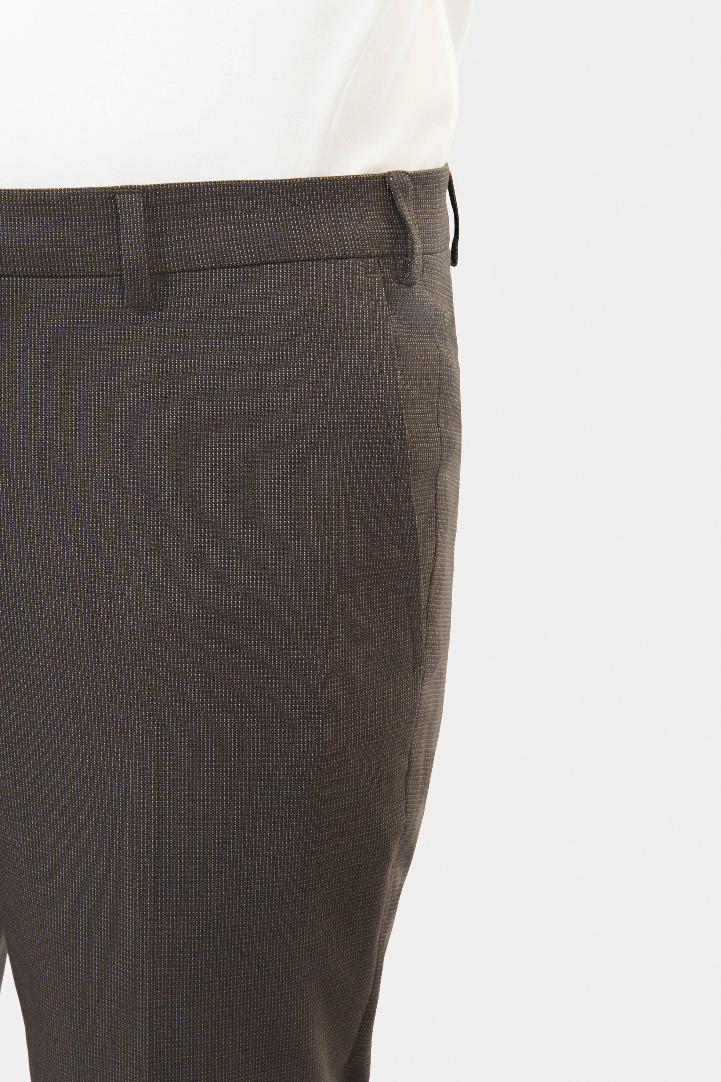 Jerem — Pantalon de costume stretch faux-uni discret
