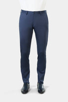 Pantalon de costume ajusté semi-élastiqué en jersey recyclé imprimé Jerem