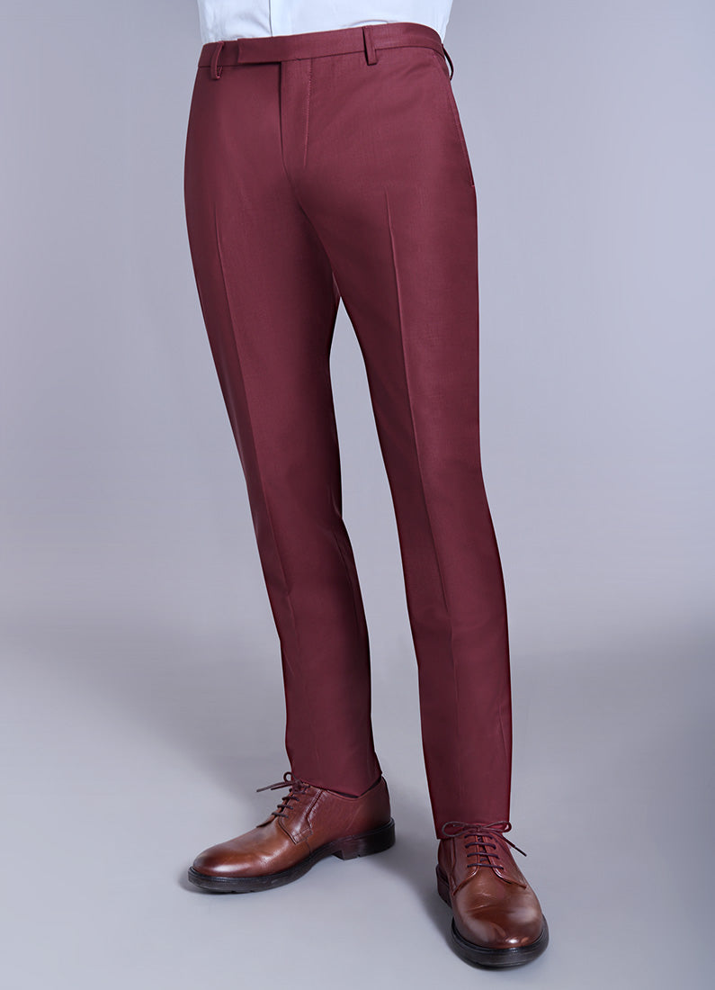 Pantalon de costume ajusté et bi-stretch en laine mélangée Jerem, jambes semi-doublées, intérieur semi-doublé