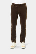 Pantalon minimaliste en velours côtelé Jerem, ceinture sartoriale stretch