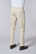 Pantalon ajusté, tricotine de coton stretch Jerem, poches italiennes vue 6