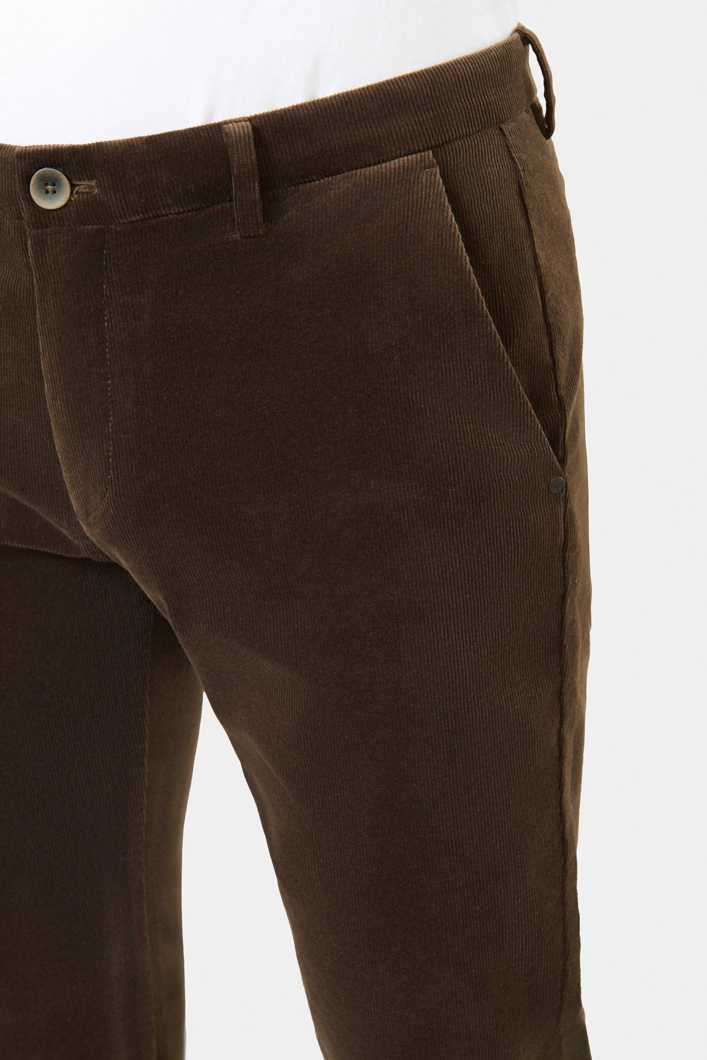 Pantalon minimaliste, velours côtelé Jerem, ceinture sartoriale