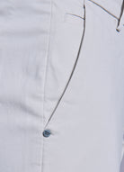 Pantalon en piqué de coton stretch Jerem, poches italiennes, coupe droite vue 13