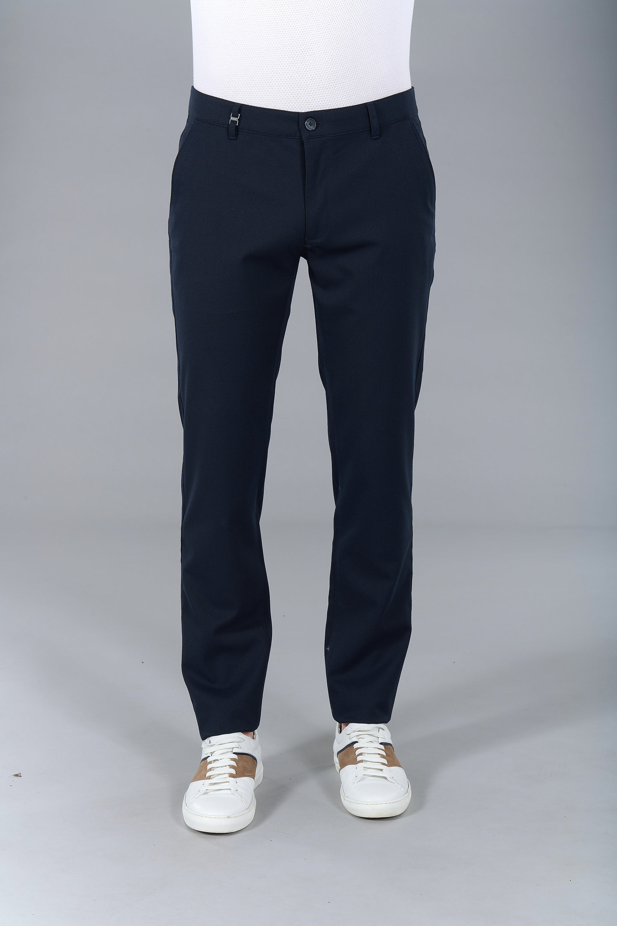 Jerem — Pantalon de ville en sergé stretch faux-uni