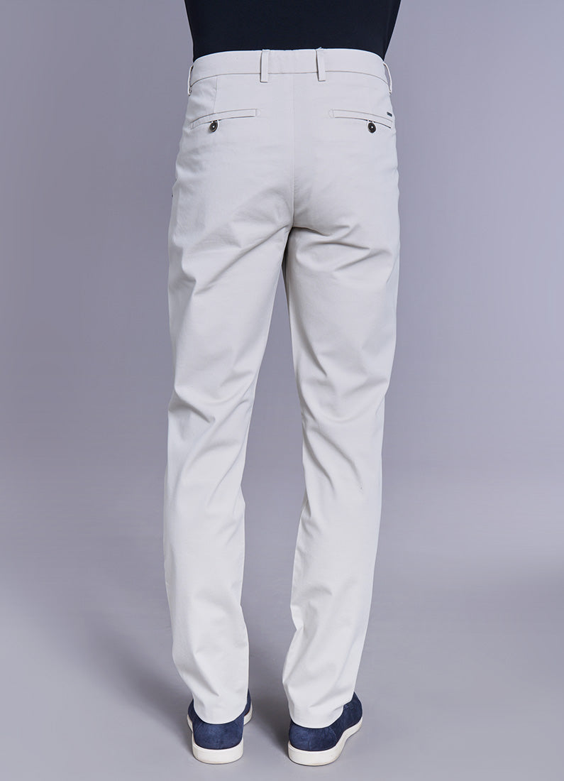 Pantalon en piqué de coton stretch, Jerem