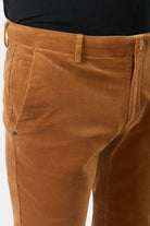 Pantalon minimaliste, velours côtelé Jerem, ceinture sartoriale, poches italiennes