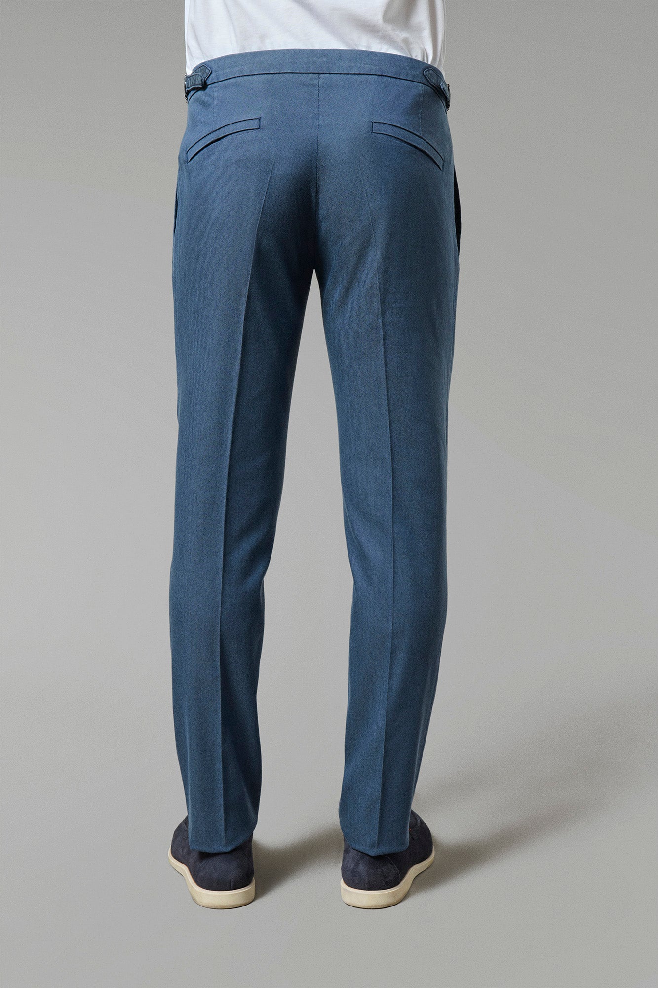 Tencel stretch mélangé — Pantalon classique pince Jerem, poches italiennes, coupe ajustée